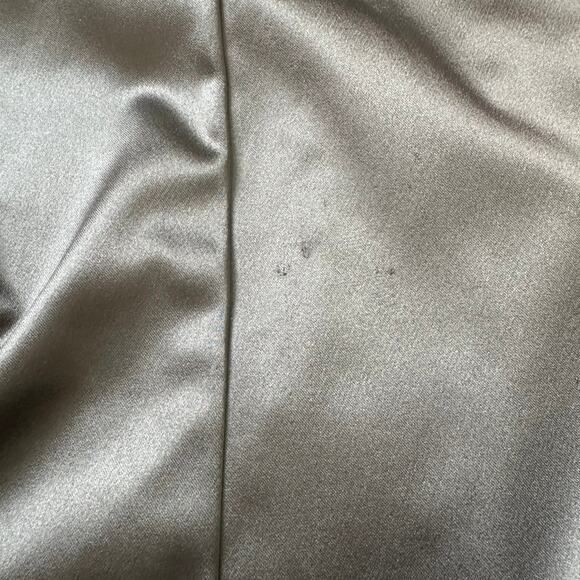 BEBE Women’s Black Strapless Dress Silk Fitted Body con Dress Medium - Picture 4 of 6